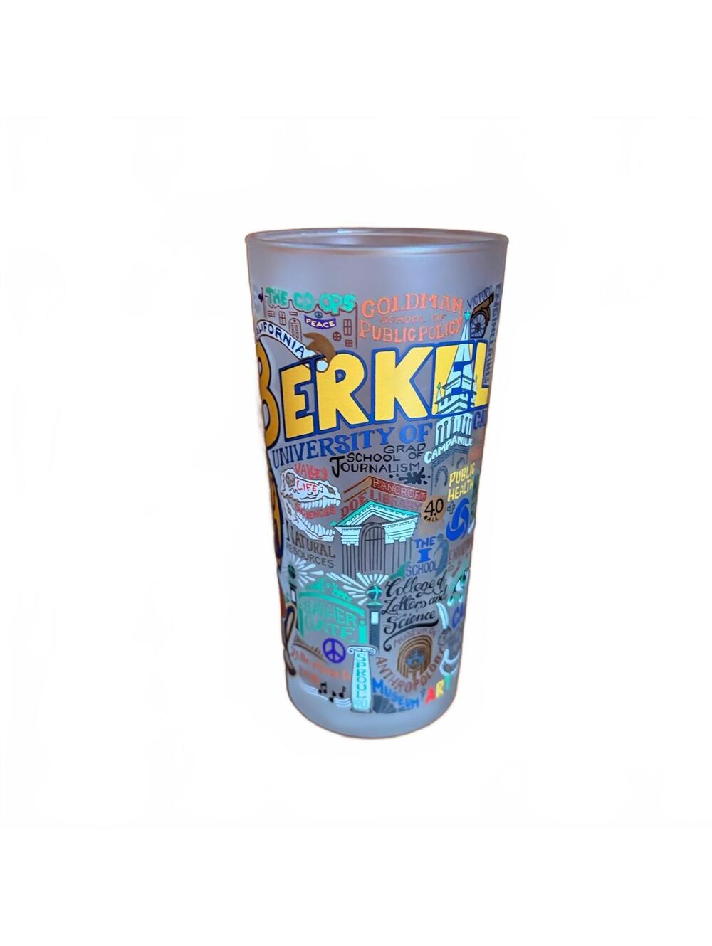 Catstudio UC Berkeley Cal Collegiate Frosted Drinking Glass